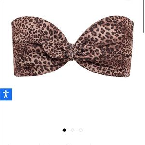 Montce Leopard Print Sleeveless Cabana Bikini Top